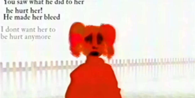 Molly Walten standing in Wonderland talking about Susan's death